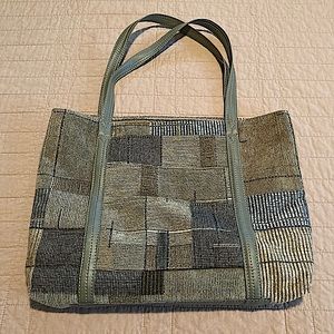 2/$15 - Fabric Tote Shoulder Bag Handbag Purse - Olive green shades